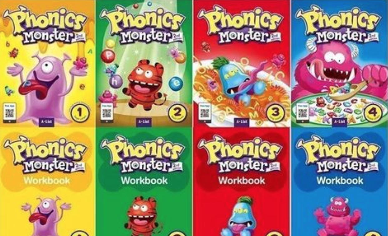 怪兽自然拼读 Phonics Monster最全资料1-4册 英语自然拼读课件PPT国际音标互动教材教学资源单元测试音频 ET25109-第2张-教英语教材