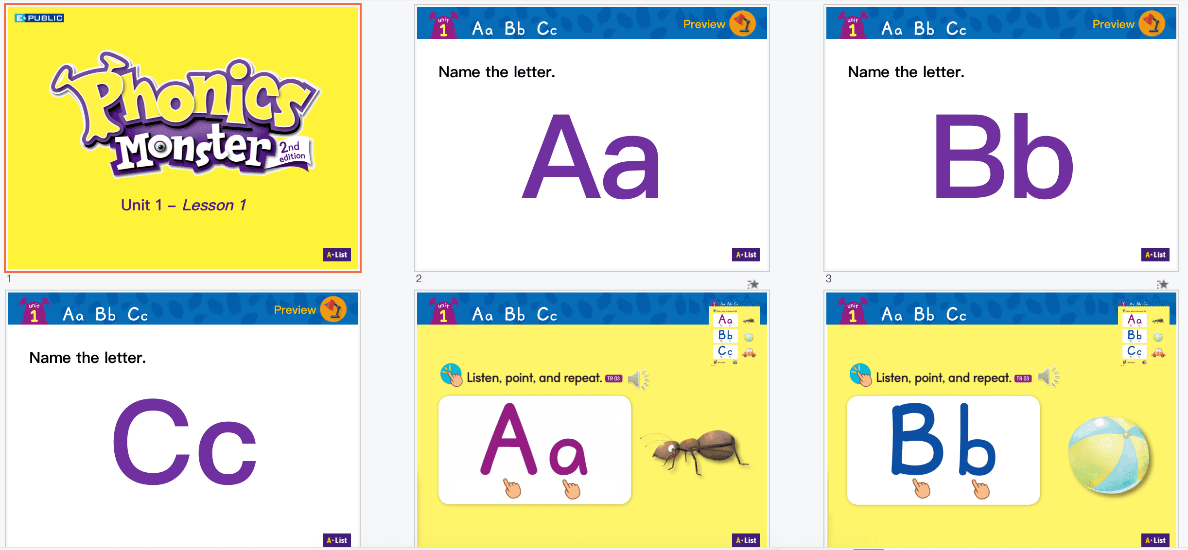怪兽自然拼读 Phonics Monster最全资料1-4册 英语自然拼读课件PPT国际音标互动教材教学资源单元测试音频 ET25109-第12张-教英语教材