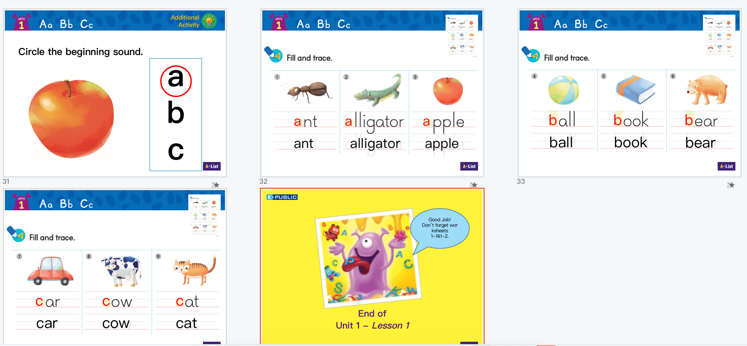 怪兽自然拼读 Phonics Monster最全资料1-4册 英语自然拼读课件PPT国际音标互动教材教学资源单元测试音频 ET25109-第14张-教英语教材