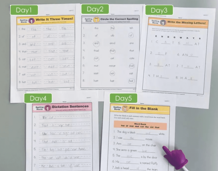 单词叠加记忆教材《Spelling Words》1-5级PDF~轻松通关3000个单词EW30378-第8张-做英语练习-贝贝鼠启蒙 单词叠加记忆教材《Spelling Words》1-5级PDF~轻松通关3000个单词EW30378-第8张-做英语练习