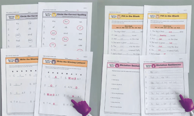 单词叠加记忆教材《Spelling Words》1-5级PDF~轻松通关3000个单词EW30378