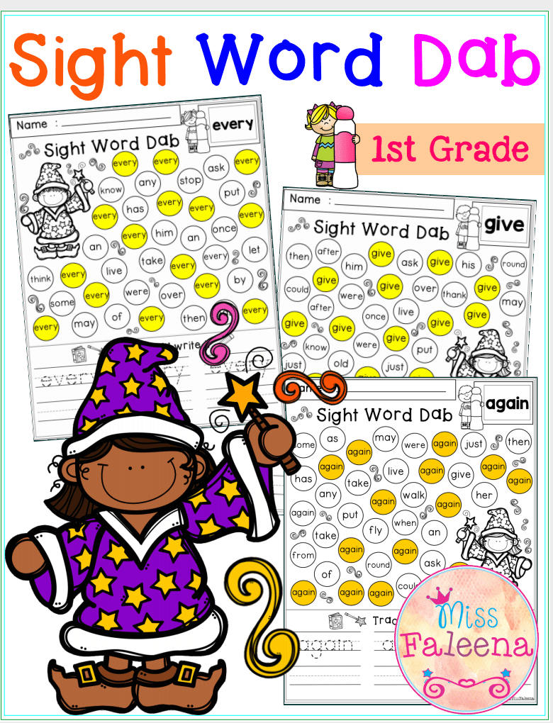 英语高频词查找涂色练习《Sight Word Dab》EW30680