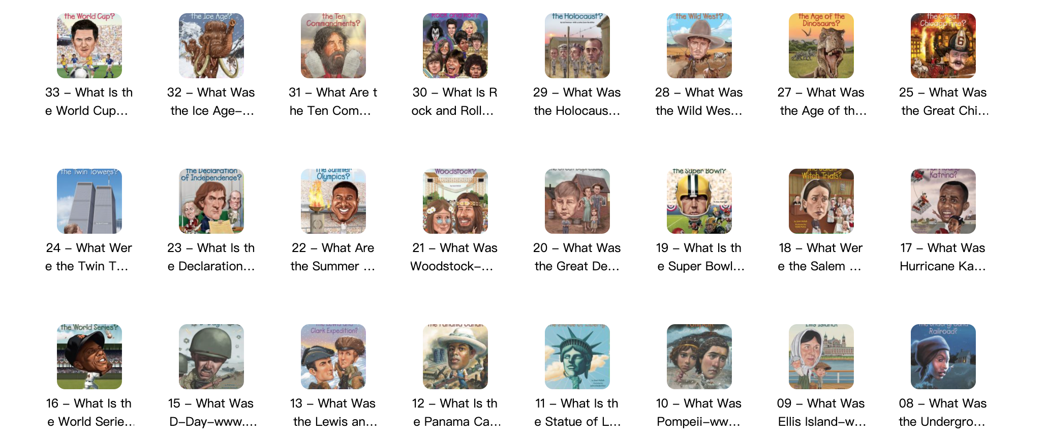 儿童读物畅销经典《what is/was 》55本电子书 PDF+EPUB+MOBI EP31169-第3张-读英语绘本-贝贝鼠启蒙 儿童读物畅销经典《what is/was 》55本电子书 PDF+EPUB+MOBI EP31169-第3张-读英语绘本