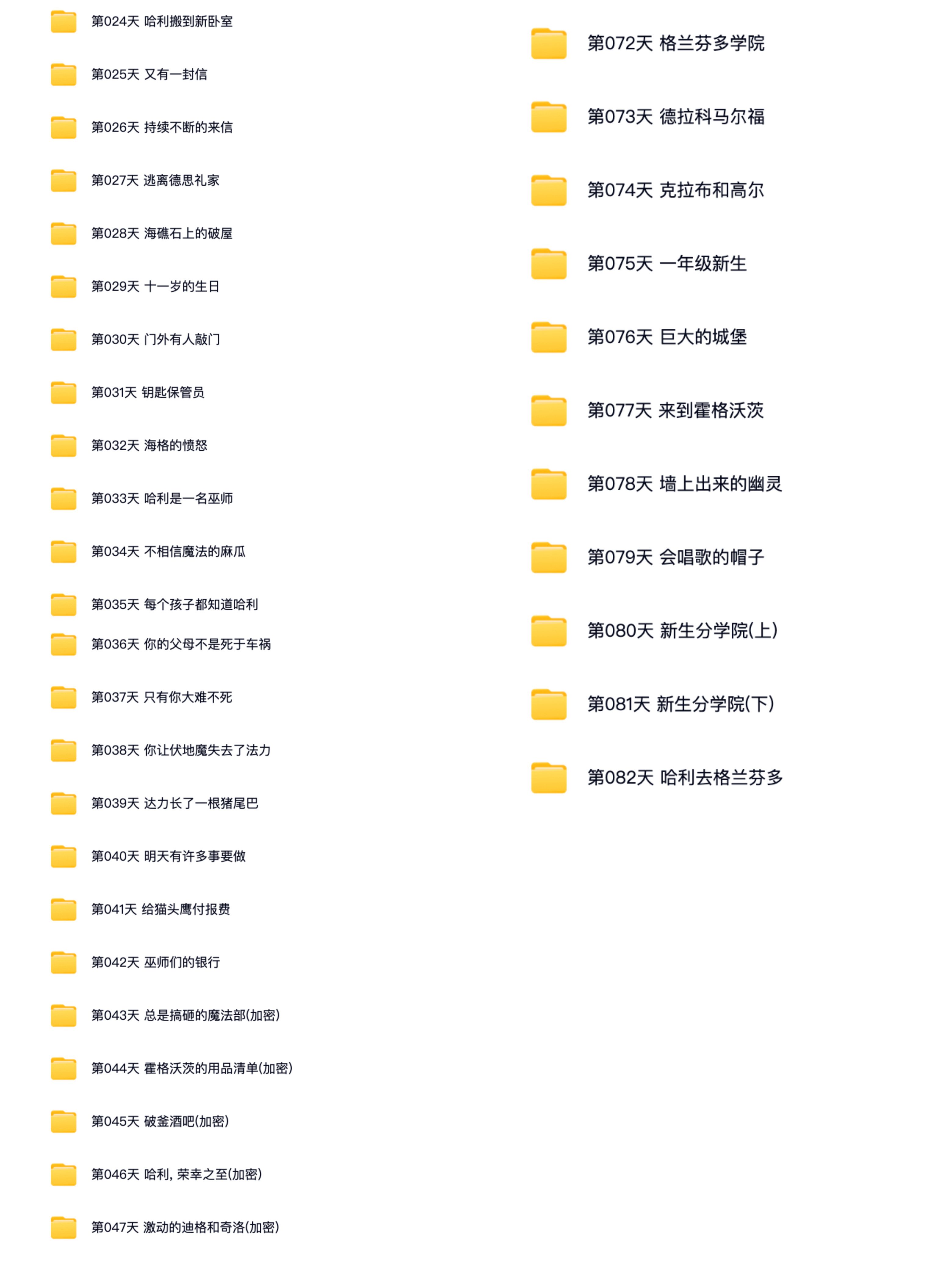 《Harry Potter哈利波特精讲课程》82讲涵盖KET+PET词汇MP4视频 百度云网盘下载 EC31615-第4张-听英语课程