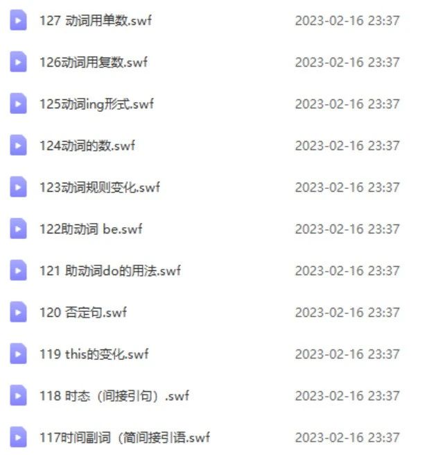 139节英语语法动画课 ，轻松吃透语法知识，中小学生都适用！EC32093-第9张-听英语课程