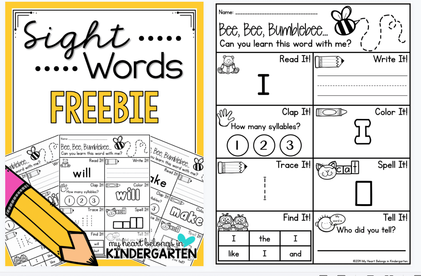 一个故事搞定220个常见sight words(附教材+练习册+课件+墙贴等)EW32203-第11张-做英语练习-贝贝鼠启蒙 一个故事搞定220个常见sight words(附教材+练习册+课件+墙贴等)EW32203-第11张-做英语练习