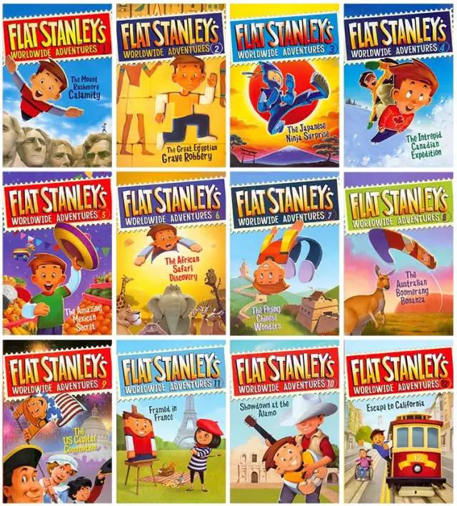 英语初章书《Flat Stanleys Worldwide Adventures》小扁人 电子书+音频 百度网盘下载 EB37519