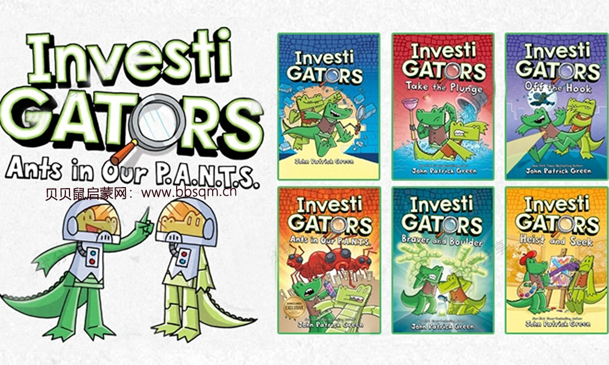 InvestiGators Series 1-6 英文儿童彩色漫画鳄鱼调查员全六册 百度网盘下载 EB40637