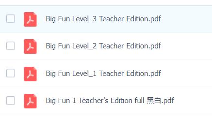 幼儿英语教材big fun 整套资源 互动白板+学生用书+教师用书+练习册+互动游戏+教学资料+音频 百度网盘下载 ET1275-第3张-教英语教材