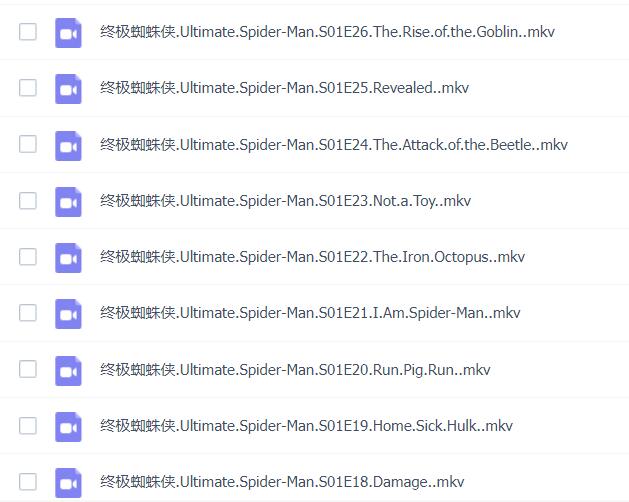 【第1-4季】终极蜘蛛侠 高清 百度网盘资源下载-第3张-英语动画-贝贝鼠启蒙 【第1-4季】终极蜘蛛侠 高清 百度网盘资源下载-第3张-英语动画