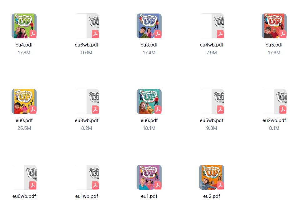 Everybody up全套教材 含点读版、音频、视频、课本、练习册、答案等 百度网盘免费下载-第3张-教英语教材