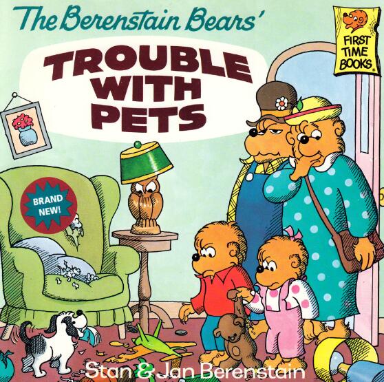《The Berenstain Bears’ Trouble with Pets》英文绘本pdf资源免费下载