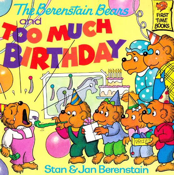 《The Berenstain Bears and Too Much Birthday》英语绘本pdf资源免费下载