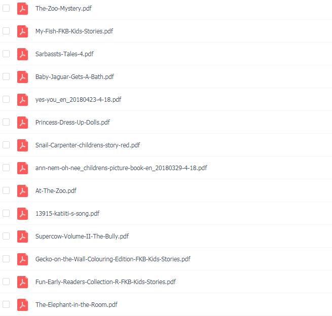 63本原版高清英文绘本pdf资源百度网盘免费下载