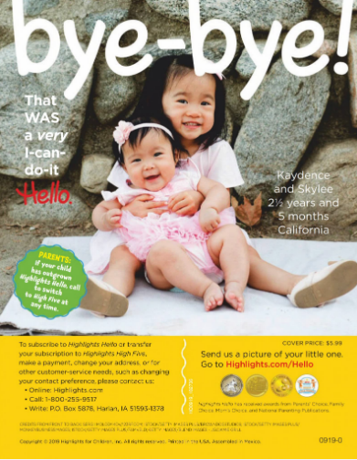 【0-2岁】【2019全年】Highlights hello 2019美国原版杂志电子版PDF 百度网盘下载