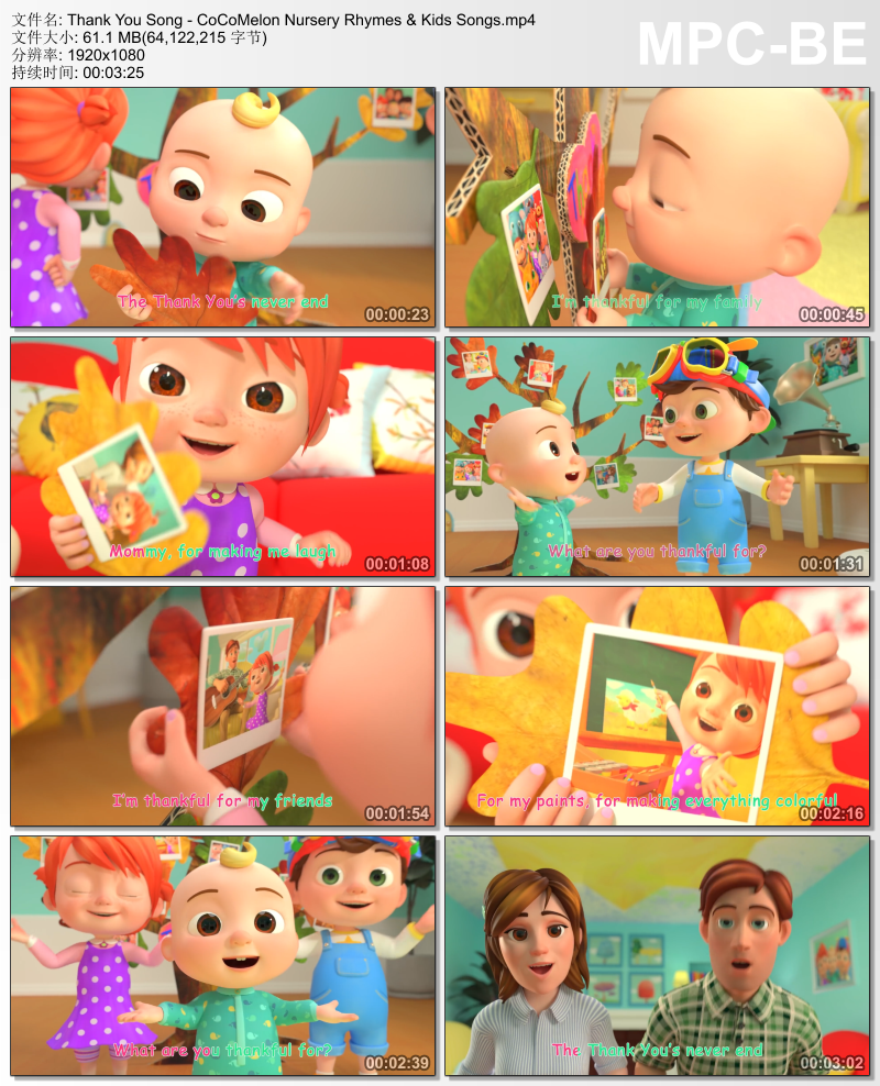 ABC Kids TV英语启蒙动画儿歌CoCoMelon - Nursery Rhymes慢速英语儿歌，永久更新，292集，1080P高清视频带英文字幕，百度网盘下载！-第6张-唱英语儿歌