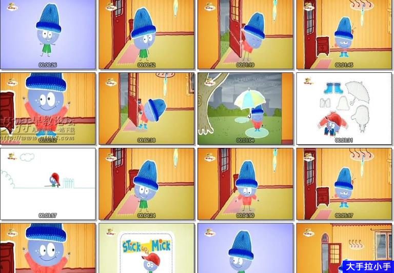 低幼儿英语启蒙动画Stick With Mick 全2季20集音频 视频 带字幕 0-4岁适用 高清MP4百度网盘下载 EA10047-第3张-英语动画
