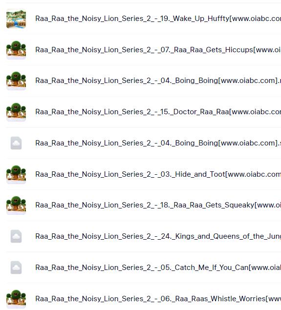 【第二季】《闹腾的小狮子Raa Raa the Noisy Lion 》英文版动画 外挂字幕 百度网盘下载-第2张-英语动画-贝贝鼠启蒙 【第二季】《闹腾的小狮子Raa Raa the Noisy Lion 》英文版动画 外挂字幕 百度网盘下载-第2张-英语动画