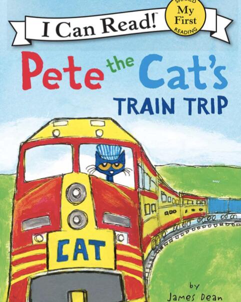 《Pete the Cat’s Train Trip》英文绘本pdf资源免费下载 《Pete the Cat’s Train Trip》英文绘本pdf资源免费下载