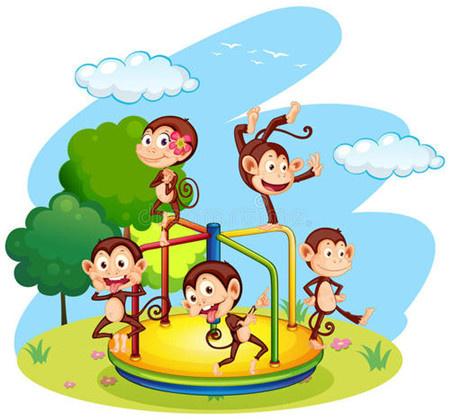 五只小猴子系列英文绘本PDF+MP3下载