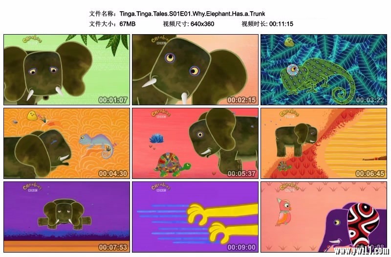 [3-6岁英语动画片] 非洲风情: 廷加廷加传奇 Tinga Tinga Tales 全2季52集 / 百度网盘 EA10158-第2张-英语动画