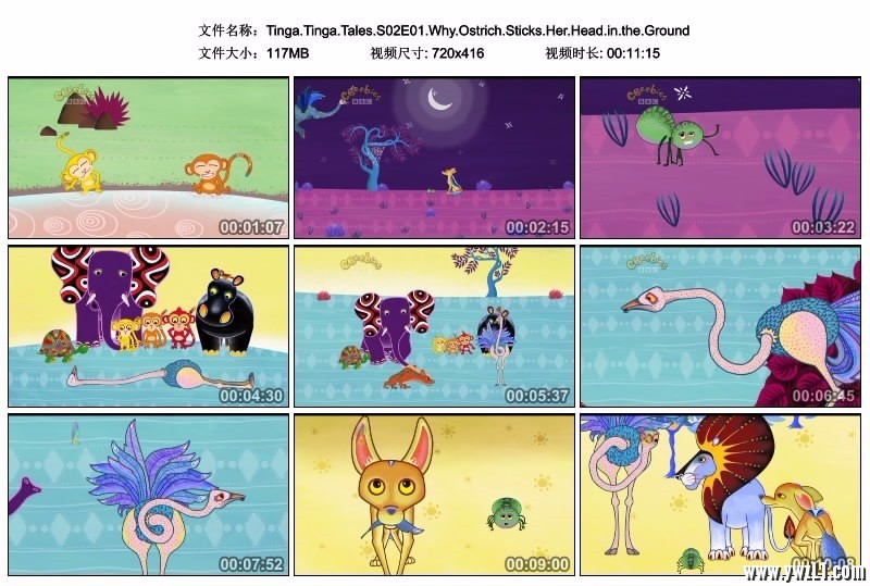 [3-6岁英语动画片] 非洲风情: 廷加廷加传奇 Tinga Tinga Tales 全2季52集 / 百度网盘 EA10158-第3张-英语动画