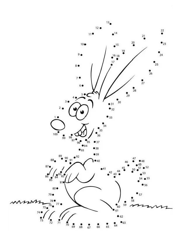 1-100的数字连线图，轻松帮孩子搞定数学启蒙，PDF可打印 WB31008-第2张-启蒙练习