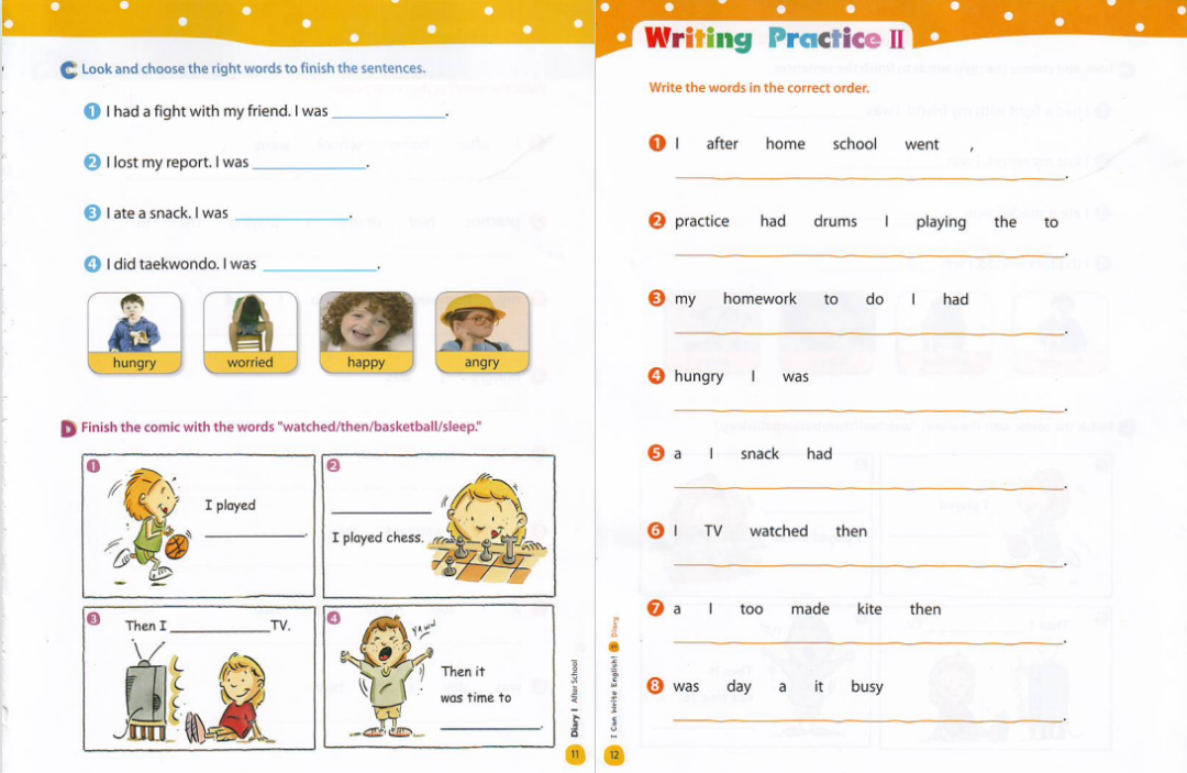 高清小学英文写作练习册《I can write English 1-3册》轻松培养英文写作技能[PDF+音频] 百度云网盘下载 EW31504-第8张-做英语练习