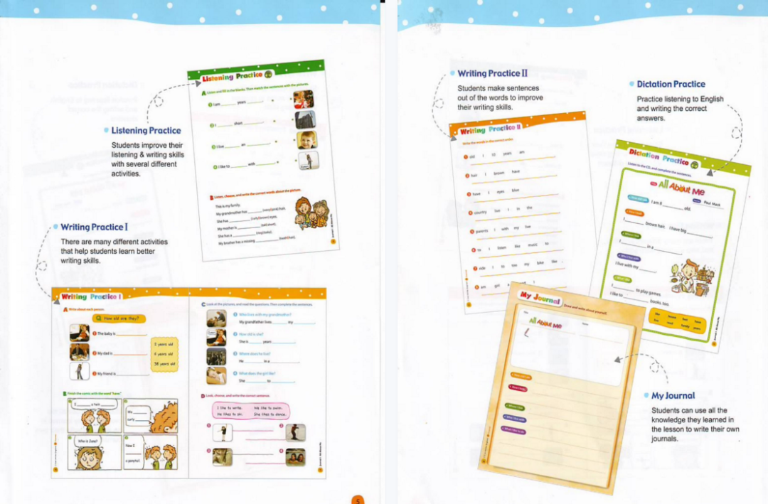 高清小学英文写作练习册《I can write English 1-3册》轻松培养英文写作技能[PDF+音频] 百度云网盘下载 EW31504-第4张-做英语练习