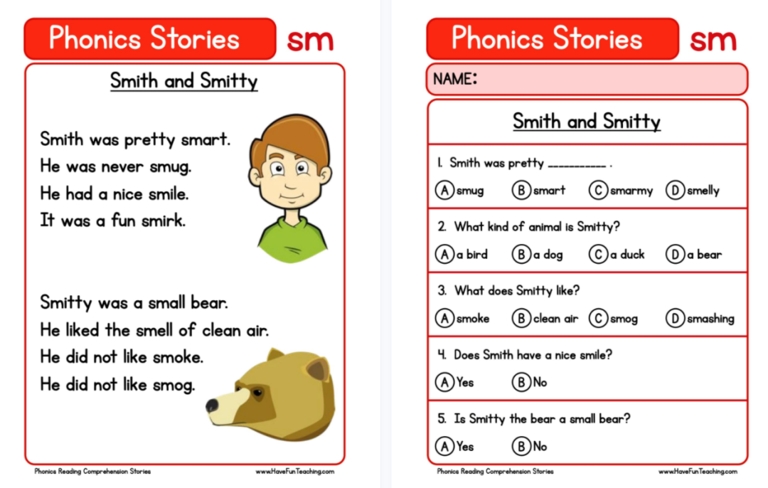 38个自然拼读小故事《phonics stories》阅读理解和自然拼读完美结合!(PDF可打印,附练习册+答案) EW31517-第6张-做英语练习-贝贝鼠启蒙 38个自然拼读小故事《phonics stories》阅读理解和自然拼读完美结合!(PDF可打印,附练习册+答案) EW31517-第6张-做英语练习