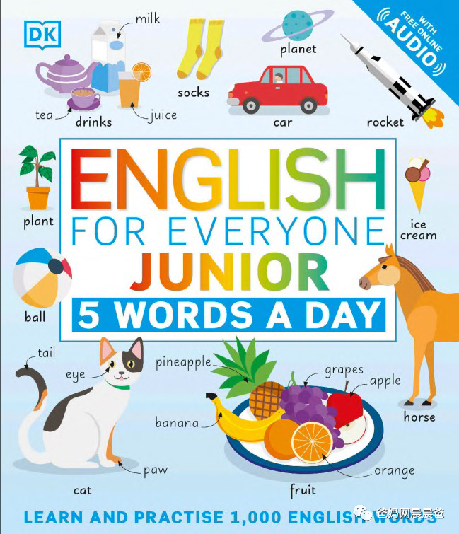解决孩子英文词汇量每天掌握5个单词English for Everyone Junior 5 Words a Day  ET31609