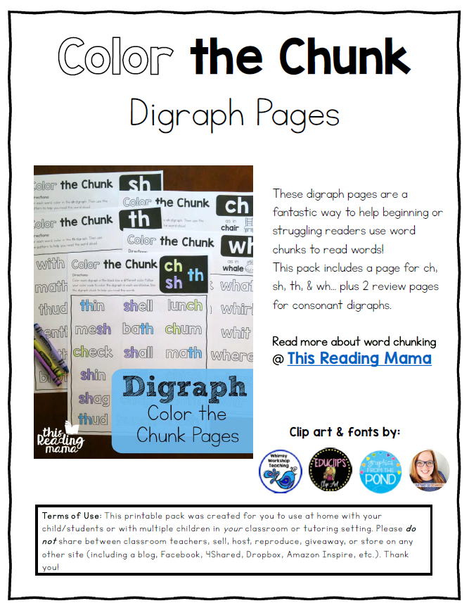 自然拼读涂色练习册《Color the Chunk》,PDF可打印,EW32191-第11张-做英语练习-贝贝鼠启蒙 自然拼读涂色练习册《Color the Chunk》,PDF可打印,EW32191-第11张-做英语练习