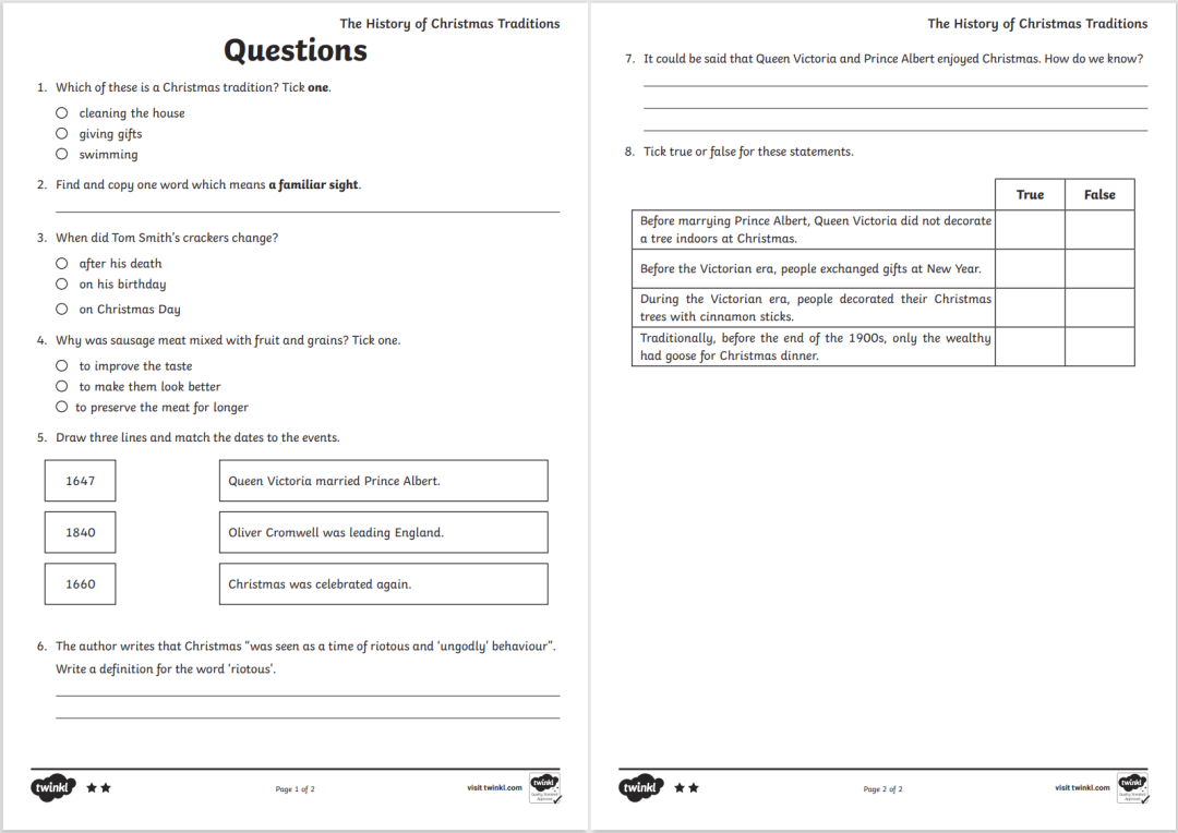 推荐 |《Twinkl阅读理解》分级素材1000多页 百度网盘 EW32193-第5张-做英语练习