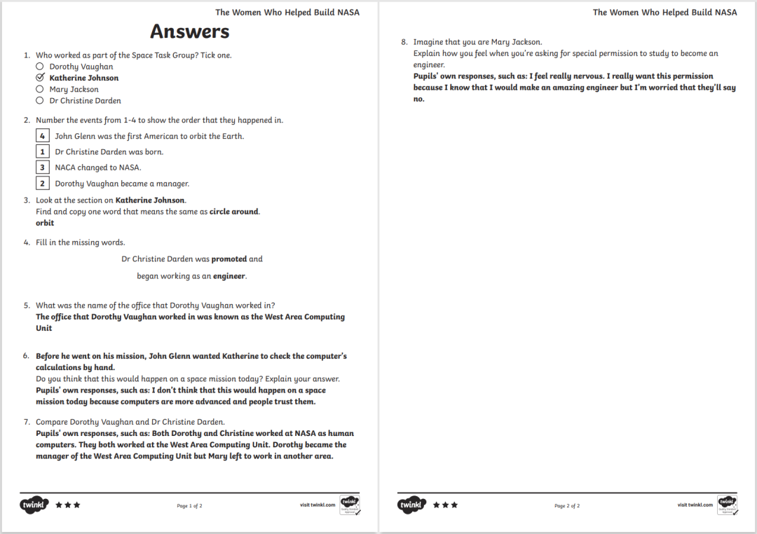 推荐 |《Twinkl阅读理解》分级素材1000多页 百度网盘 EW32193-第12张-做英语练习