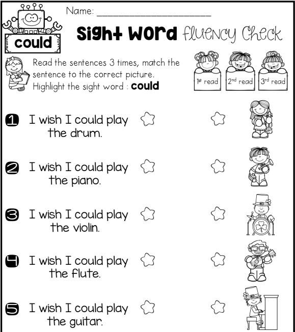幼儿英语高频词趣味连线练习册《Sight Words Fluency Check》3册pdf可打印 EW32199-第9张-做英语练习