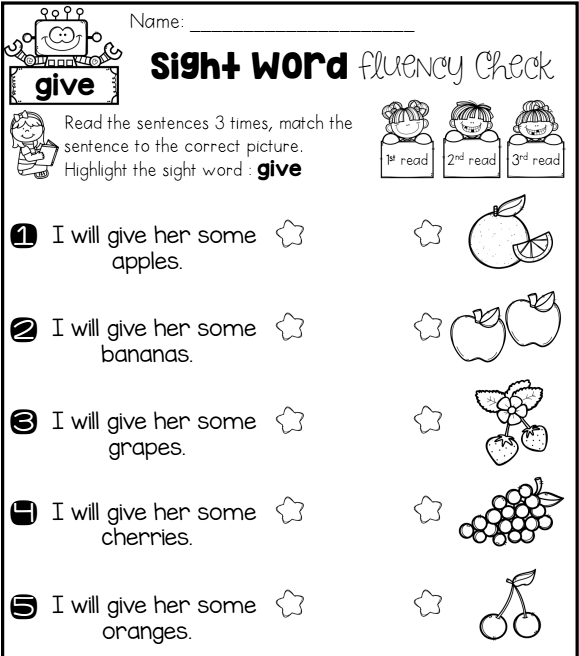 幼儿英语高频词趣味连线练习册《Sight Words Fluency Check》3册pdf可打印 EW32199-第11张-做英语练习