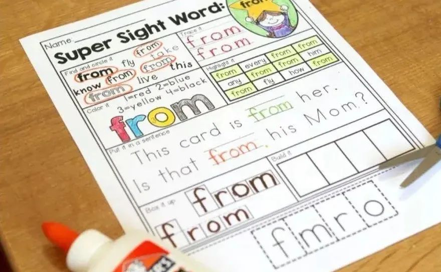 高频词练习纸Sight Word Super Stars全5册[PDF] EW32201-第12张-做英语练习