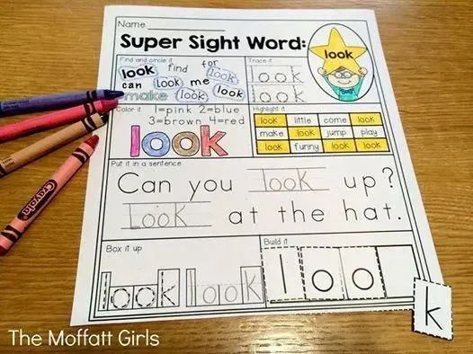 高频词练习纸Sight Word Super Stars全5册[PDF] EW32201-第14张-做英语练习