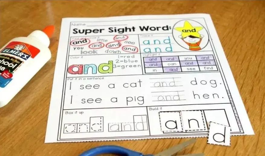高频词练习纸Sight Word Super Stars全5册[PDF] EW32201-第13张-做英语练习