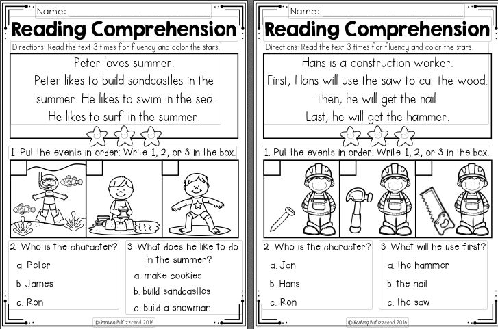 幼儿英语阅读理解排序练习册《Sequencing Reading Comprehension》10册211页pdf EW32216-第13张-做英语练习