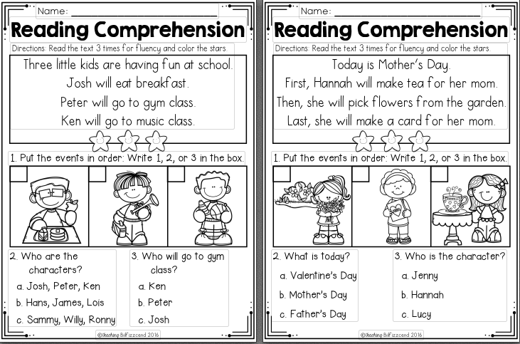 幼儿英语阅读理解排序练习册《Sequencing Reading Comprehension》10册211页pdf EW32216-第11张-做英语练习