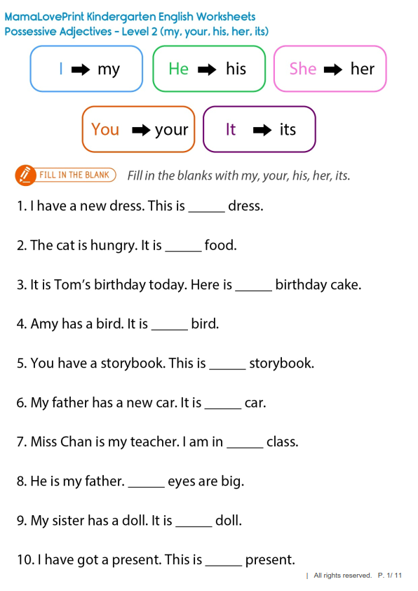 小学英语语法全套300页，完美覆盖小学所有英语语法知识点 EW32219-第7张-做英语练习,小学英语