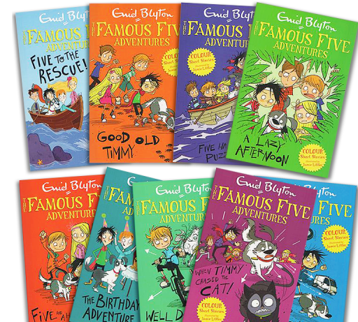 侦探小说《The famous five》五个小伙伴历险记~从桥梁到初章的过渡好书 EB37336