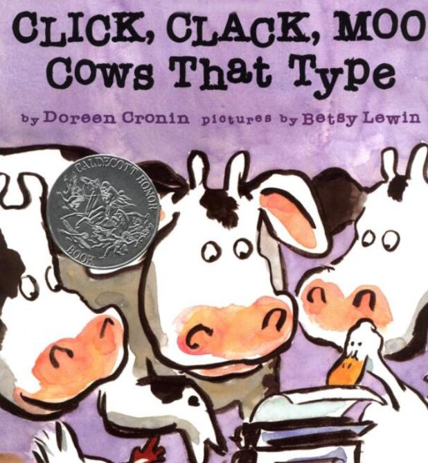 《Click,Clack,Moo,Cows That Type会打字的奶牛》英文绘本pdf+音频资源免费下载 《Click,Clack,Moo,Cows That Type会打字的奶牛》英文绘本pdf+音频资源免费下载