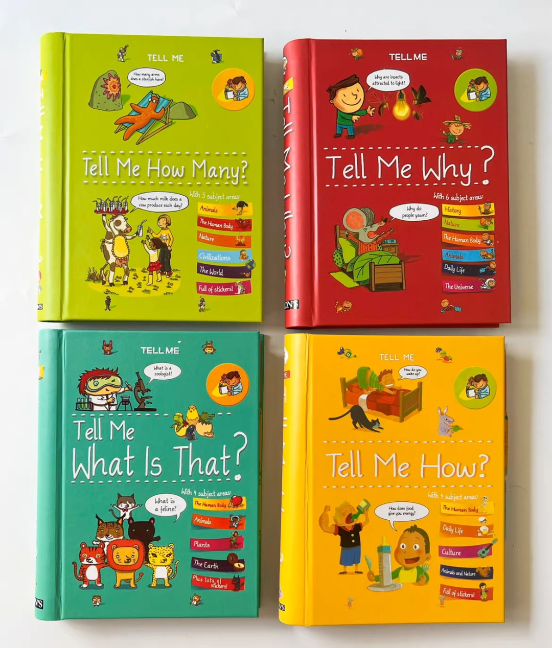 超火的儿童英文科普书《Tell me》全4册，以简单有趣的语言，帮孩子们答疑解惑~ 百度网盘 EB37719