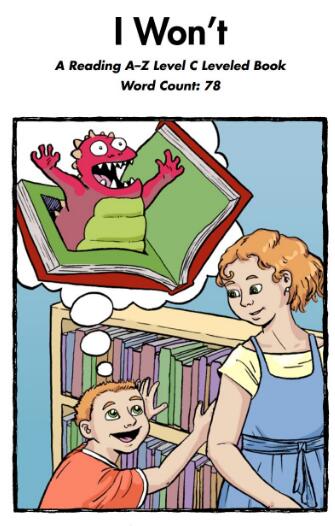 《I Won’t》儿童英语绘本电子版资源下载